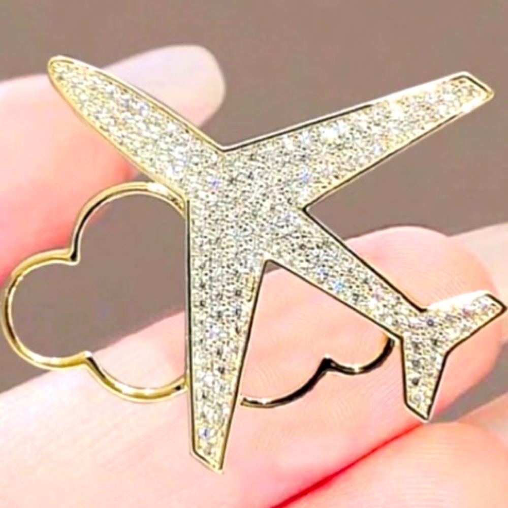 Plane and Cloud Pin